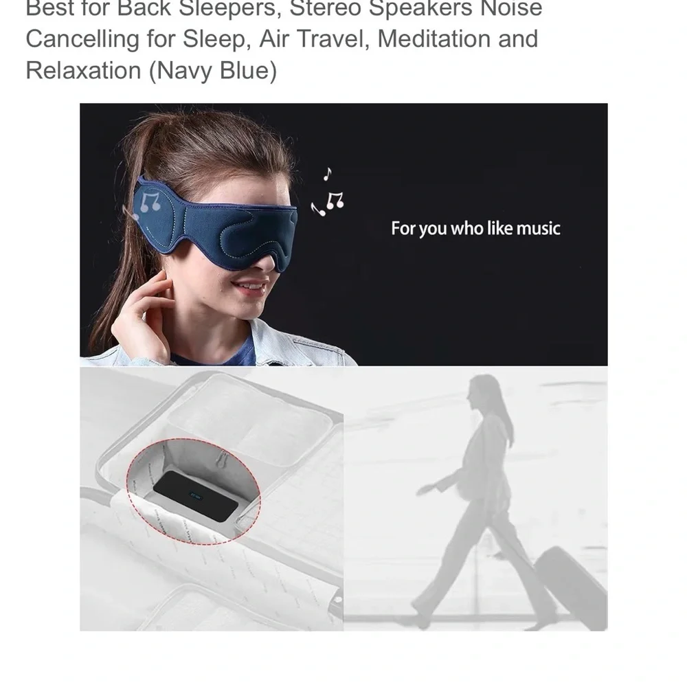 Man o man, lots of offers.Bluetooth Sleep Mask - Dark Blue. Bx 4